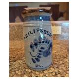 Phillipsburgh PA Stoneware Crock