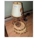 Indian Style Table Lamp & Decorative Wall Piece