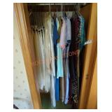 Misc. Vintage Dresses & Linens Closet Lot