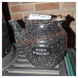 John Wright Speckled Tea Pot