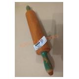 Green Handle Vintage Rolling Pin