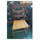 Vintage Woven Seat Rocking Chair