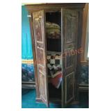 39"W ï¿½ 17"D ï¿½ 76"H Antique Primitive Cabinet