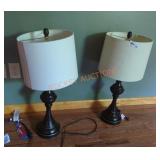 Matching Table Lamps - Qty 2