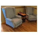 Gray Wingback Chairs - Qty 2