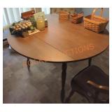 48"W ï¿½ 30"H Round Drop Leaf Table