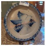 Dove Stoneware Pottery Plate