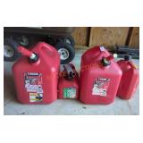Plastic Gasoline Cans - Qty 4