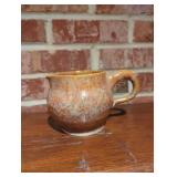 Small Handmade Glazed Pottery Pitcher