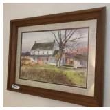 Vintage Ranulph Bye Country Farmhouse Art Print
