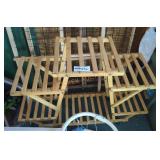 Wooden Folding Plant Stand