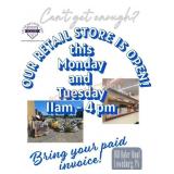 Check Out our Retail Store! Check Out our Retail Store!