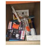 Box Lot Assorted Home Improvement Items Box Lot Assorted Home Improvement Items