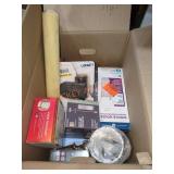 Box Lot Assorted Home Improvement Items Box Lot Assorted Home Improvement Items