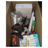 Box Lot Assorted Home Improvement Items Box Lot Assorted Home Improvement Items
