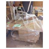 Wood Chair, Mirror, Cabinet Base, etc
