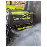 Ryobi 40v 6 ah battery and charger