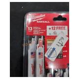 Milwaukee 13 PC Sawzall Blade Set