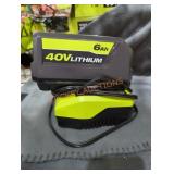Ryobi 40v 6 ah battery and charger