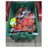 Storage Bin Lot of Assorted Tools