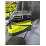 Ryobi 18v 4 ah battery and charger