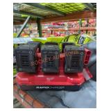 6 Milwaukee M18 hd 12 ah batteries and charger
