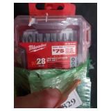 (2) Milwaukee 28 Impact Driver Bit Set