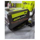 Ryobi 40v 6 ah battery and charger