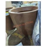 Brown flower pot