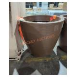 Brown flower pot