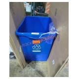 Blue recycling bucket