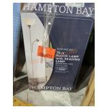 Hampton Bay 70" floor lamp with reading lamp