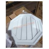 4 wooden white panels