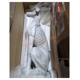 32" sitting dog garden statue
