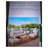 Sunshine Valley 5 Pc Wicker Patio Sofa. set 4