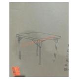 34" square granite white plastic folding table