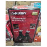 Husky 6 ton extended reach jack stand set