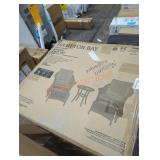 Hampton Bay 5 PC chat set brown finish