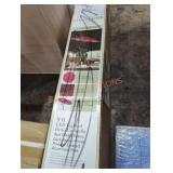 Allen Roth 9 ft led lighted red umbrella