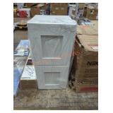 18" white wall cabinet bridge