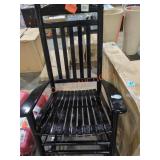 Black Wooden Rocker