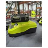 Ryobi 18v 4 ah battery and charger