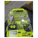 Ryobi 40 PC drill and impact drive set
