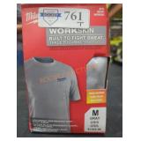Milwaukee Lightweight Short Sleeve Shirt, M Gray