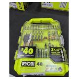 Ryobi 40 PC drill and impact drive set