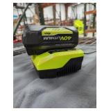 Ryobi 40v 4 ah battery and charger