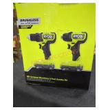 Ryobi 18v compact brushless 2 tool combo kit