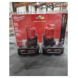 Milwaukee M12 xc 3 ah batteries