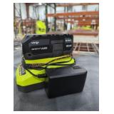 Ryobi 18v 4 ah battery and charger