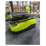 Ryobi 18v 4 ah battery and charger